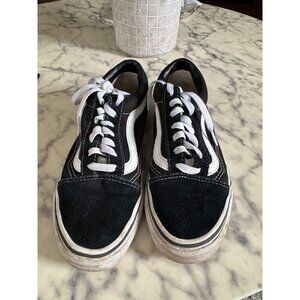 Vans Old Skool Black White Sneaker Shoes Men's Size 4.5 Women's Size 6